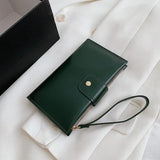 Long Wallet Retro PU Soft Leather Clutch Mobile Phone Bag