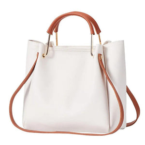 Women's Bucket Bag PU Leather Handbag Large Capacity Shoulder Bag