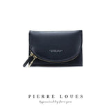 Ladies PU Leather Multifunctional Wallet with Zipper Buckle