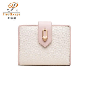 Women PU Leather Wallet Large Capacity Hasp Purses Multifunction Short Purse