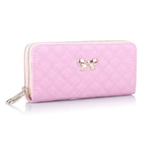 Bowknot Women Wallet Long Clutch Multi-card Phone 858
