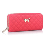 Bowknot Women Wallet Long Clutch Multi-card Phone 858