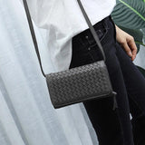Knitting PU Leather Clutch Wallet Women's Wallet