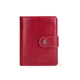 Contact's Leather Wallet Women Zipper Purses Lady Wallets for Girls Money Bag