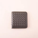 Sheepskin Woven Short Wallet Ultra Thin Soft Men's and Women's Mini Wallet