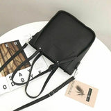 9 Colors 4PCS Women PU Leather Shoulder Bag Set Tote Messenger Purse Bag