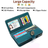 SENDEFN Women Wallets Large Capacity Clutch Purse Split Leather