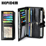 RFID Leather Long Wallet Women's