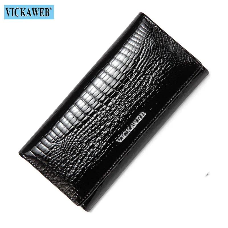 Solid Leather Womens Wallet Hasp Money Bag
