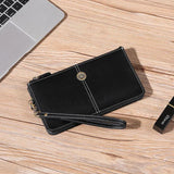 Large-Capacity Leather Wallet Zipper Phone Bag Women Carteira