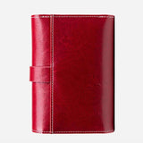 Leather Trifold Coin Purse Buckle Retro Cowhide Women's Wallet