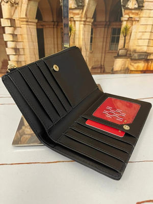 Winter Double Layer 8-clip Zipper Wallet Large Photo BOX