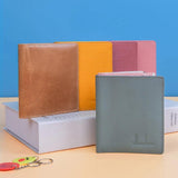 Minimalist Women's Small Leather Wallet Cowhide Purse