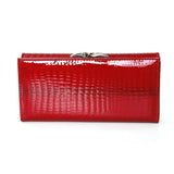 Women's Long Leather Wallet Clutch Money Bag