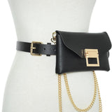 Snake Pattern Mini Shoulder Bag for Women Small Wallet Phone Waist Bag
