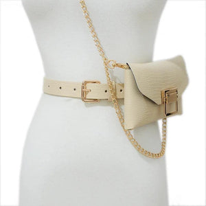 Snake Pattern Mini Shoulder Bag for Women Small Wallet Phone Waist Bag