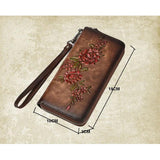 Embossed Ladies Wallet Long Multi-card Purse Clutch Bag