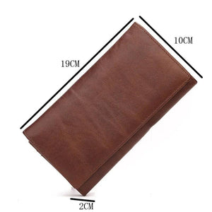 Vintage Style Cowhide Wallet Men's Casual Clutch