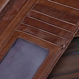 Vintage Style Cowhide Wallet Men's Casual Clutch