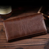 Vintage Style Cowhide Wallet Men's Casual Clutch
