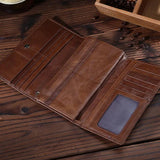 Vintage Style Cowhide Wallet Men's Casual Clutch