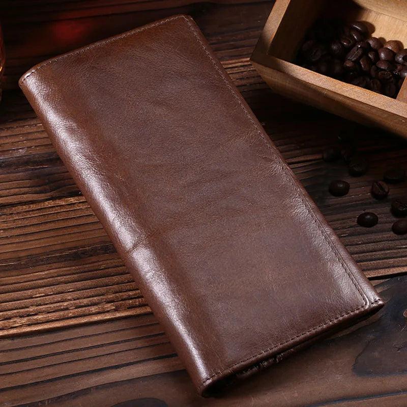 Vintage Style Cowhide Wallet Men's Casual Clutch