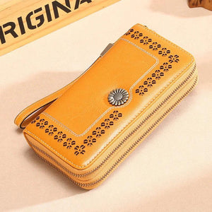 Leather Women Wallet Long Clutch Bag Rfid Blocking Wallet Ladies Wallet