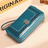 Leather Women Wallet Long Clutch Bag Rfid Blocking Wallet Ladies Wallet