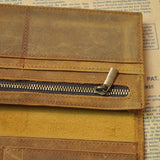 Unisex Leather Long Wallet Business Wallets