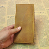 Unisex Leather Long Wallet Business Wallets