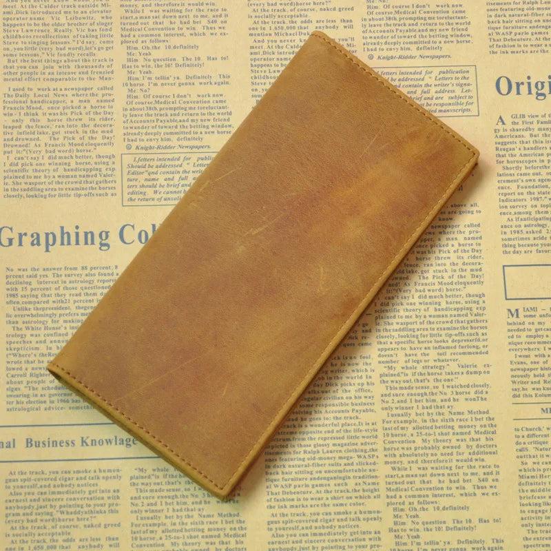 Unisex Leather Long Wallet Business Wallets