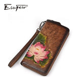 Vintage Embossed Long Wallet Multi-card Wallet Purse Clutch Bag