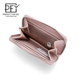 Women's PU Leather High Casual Wallet Large Capacity Mini Solid Multifunctional