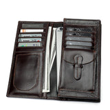 Men Cowhide Wallet Leather Purse Long Portmoney Billeteras Hombr