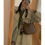 Saddle Small Shoulder Crossbody Bags for Women with Adjustable Wide Strap