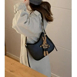 Saddle Small Shoulder Crossbody Bags for Women with Adjustable Wide Strap