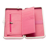 Women Floral Purse Long Cat Wallet Female Clutch Leather Large Purse