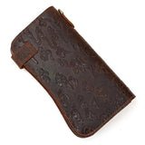 Men Women Leather Clutch Wallet Business Portomonee Purse