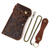 Men Women Leather Clutch Wallet Business Portomonee Purse