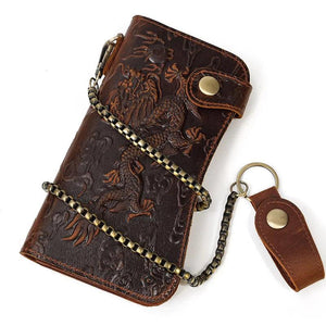 Men Women Leather Clutch Wallet Business Portomonee Purse