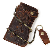 Men Women Leather Clutch Wallet Business Portomonee Purse
