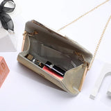 Sequined Clutch Wallet Women Chain Shoulder Totes