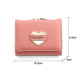 Short Wallets Multi-card Slot Large Capacity Bi-fold Wallet Grey Green Purse