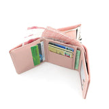 Short Wallets Multi-card Slot Large Capacity Bi-fold Wallet Grey Green Purse