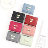 Short Wallets Multi-card Slot Large Capacity Bi-fold Wallet Grey Green Purse