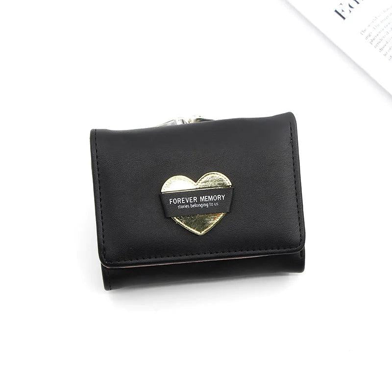 Short Wallets Multi-card Slot Large Capacity Bi-fold Wallet Grey Green Purse