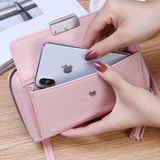 Korean-Style Zipper Handbag with Chain
