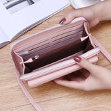 Korean-Style Zipper Handbag with Chain