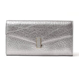 Long Women's Leather Wallet Clutch Solid Purse Genuine Leather