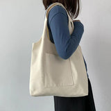 Large Capacity Canvas Shoulder Bag All-Match Casual Handbag
